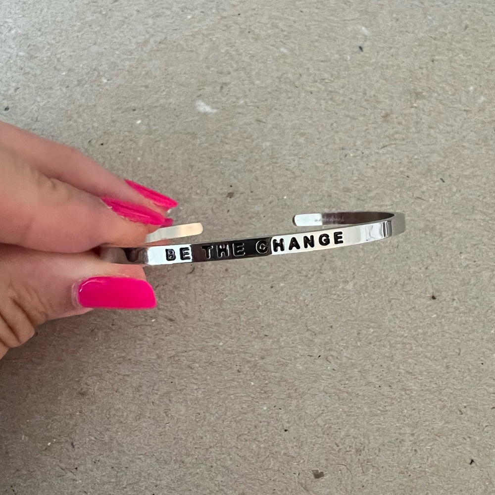 Be The Change mantraband bangle